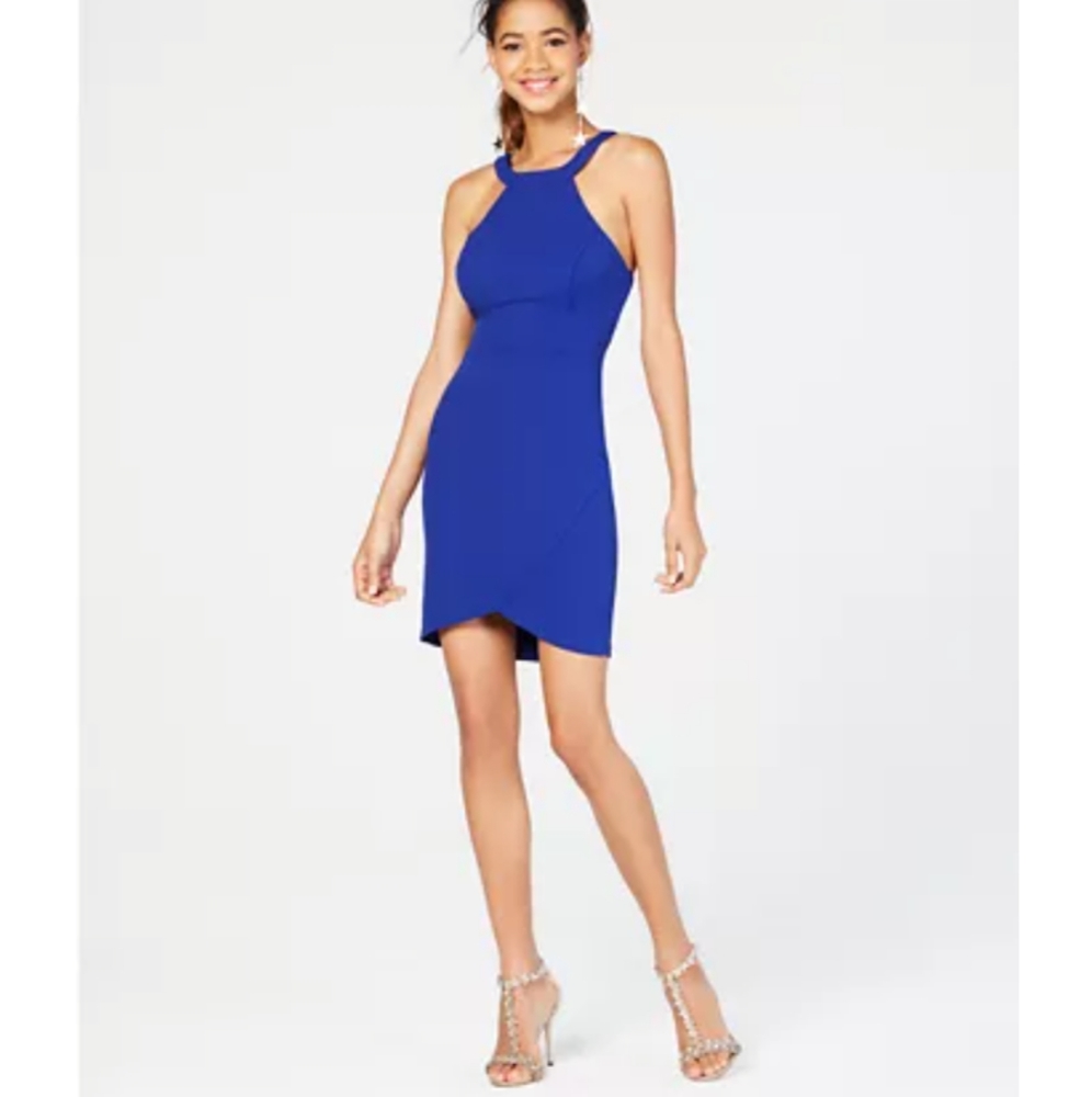 Juniors' Open-Back Bodycon Dress,